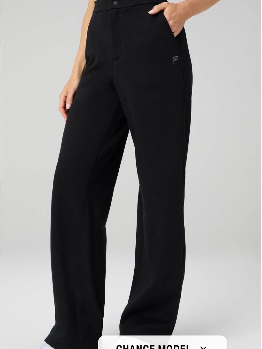 Fabletics Cozy Fleece Trousers Black Sz XLS